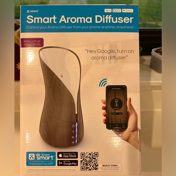 NIB Atomi Smart Aroma Dual Action Diffuser and Humidifier - Picture 8 of 12